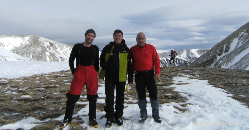Joaquín, Francesc y Josep en el Coll de La Marrana, 2.529 mts.